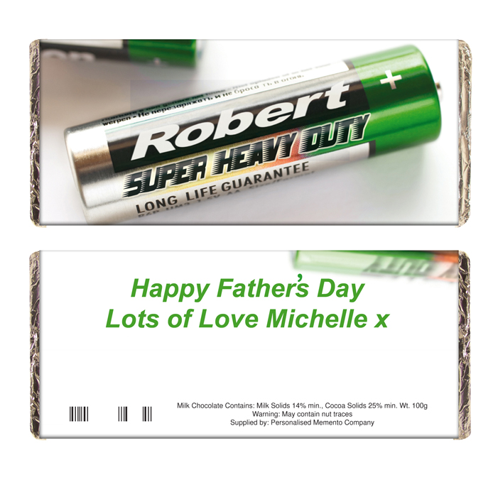 Batteries Chocolate Bar